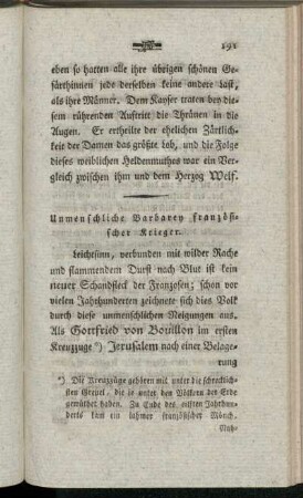 Unmenschliche Barbarey französischer Krieger.