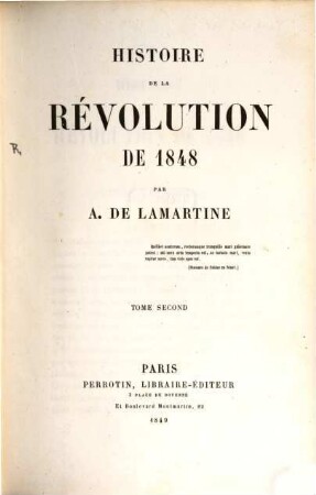 Histoire de la révolution de 1848. 2