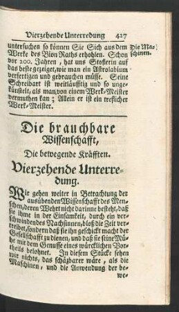 Vierzehende Unterredung.