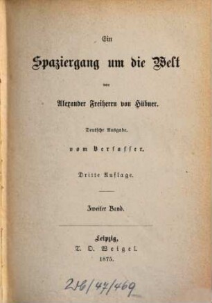 Ein Spaziergang um die Welt : [Amerika, Japan, China], 2