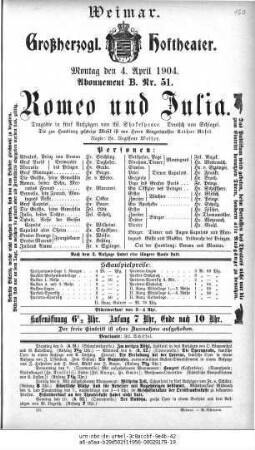 Romeo und Julia