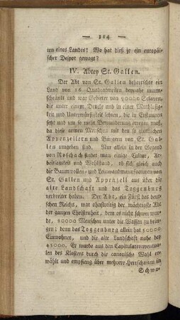 IV. Abtey St. Gallen.