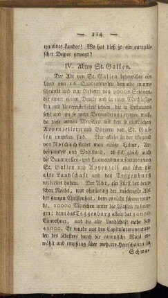 IV. Abtey St. Gallen.