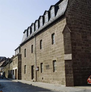 Heiligenstadt. Altes Rathaus. Schrägansicht der Eingangsseite