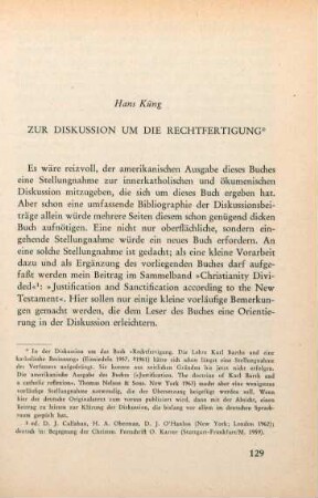 129-135 Zur Diskussion um die Rechtfertigung