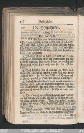 IX. Reise-Lieder.
