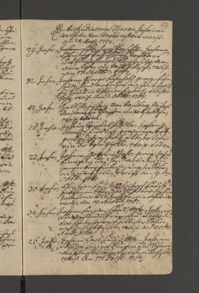 Bürgerbuch der Stadt Zeitz - 1701-1801