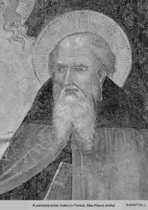Thronende Madonna mit Kind und Heiligen