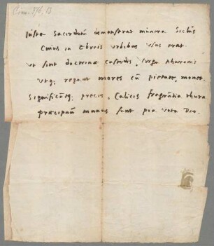 Philipp Melanchthon (1497 - 1560) Autographen: Briefe von Philipp Melanchthon an verschiedene Adressaten - BSB Autogr.Cim. Melanchthon, Philipp, 6. Philipp Melanchthon (1497 - 1560) Autographen: Brief von Philipp Melanchthon an N. N. - BSB Autogr.Cim. Melanchthon, Philipp.6