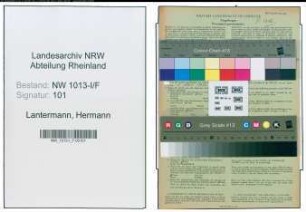 Entnazifizierung Hermann Lantermann , geb. 20.05.1887 ()