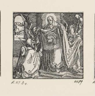 Heilige Veronika, aus: "Sanctorum et martyrum Christi icones quaedam artificiosissimae", Frankfurt am Main 1551