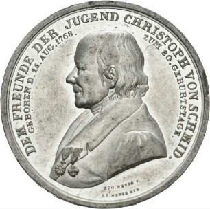 Medaille auf den 80. Geburtstag von Christoph von Schmid