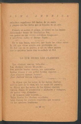 Lo que dicen los clarines