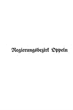 Regierungsbezirk Oppeln