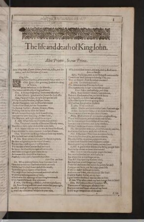 The life and death of King Iohn [John]