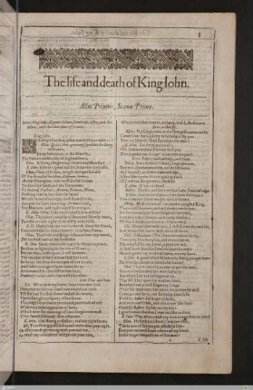 The life and death of King Iohn [John]