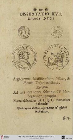 Dissertatio XVII.