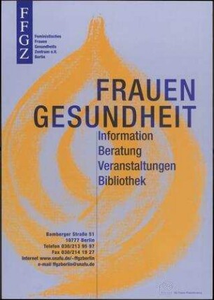 Frauen Gesundheit Information, Beratung, Veranstaltungen, Bibliothek