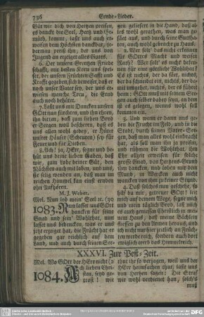 XXXVI. Zur Pest-Zeit