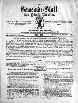 1920,52: Nr. 52, 26. Dezember 1920