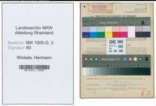 Entnazifizierung Hermann Winkels , geb. 18.10.1892 (Arbeiter)