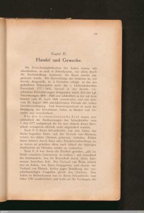 Kapitel III: Handel und Gewerbe
