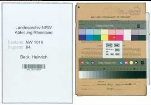 Entnazifizierung Heinrich Beck , geb. 05.12.1892 (Malermeister)