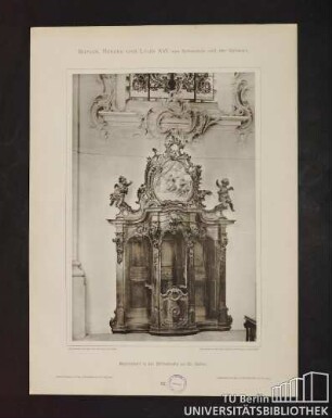 57. Beichtstuhl in der Stiftskirche zu St. Gallen.