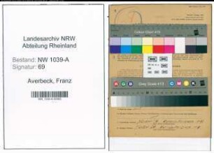Entnazifizierung Franz Averbeck , geb. 18.03.1906 (Tischlermeister)