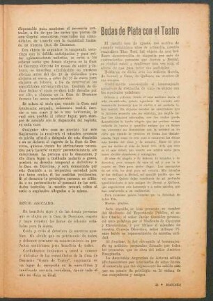 Bodas de plata con el teatro