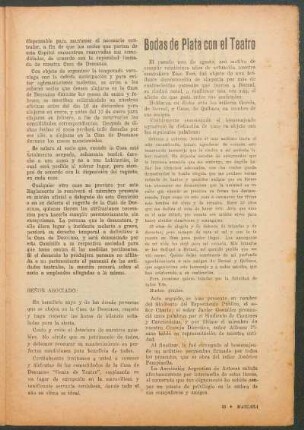 Bodas de plata con el teatro