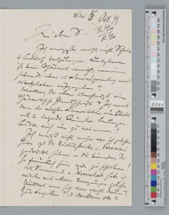 Brief an Fritz Simrock