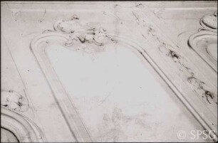 Berlin, Schloss Charlottenburg, Neuer Flügel, Schreibkammer, R. 355, Detail.