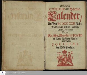 Schreibkalender von Heinrich Julius Elers.