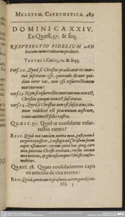 Dominica XXIV. Ex. Quaest. 57. & seq.