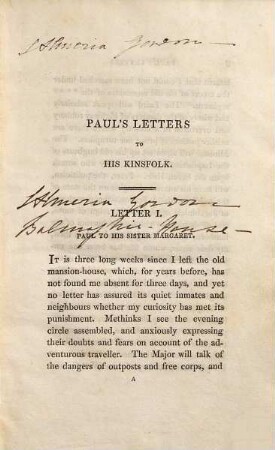 Paul's letters to his kinsfolk