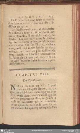 Chapitre VIII. Du Vif-Argent