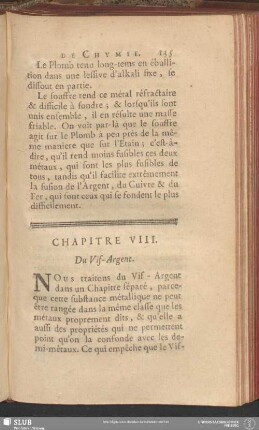 Chapitre VIII. Du Vif-Argent