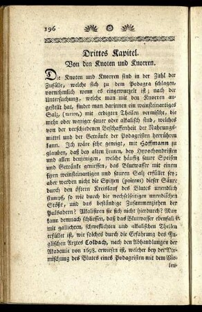 Drittes Kapitel. Von den Knoten und Knorren.