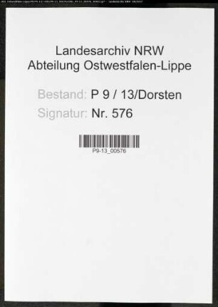 Sterberegister Standesamt Dorsten