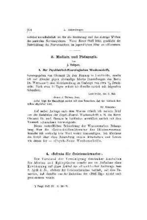 Medizin und Pädagogik : 4. Schutz für Geistesschwache