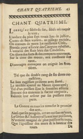 Chant Quatrieme