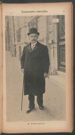 Dr. Emilio Gouchón - [Retrato] : Transeúntes conocidos
