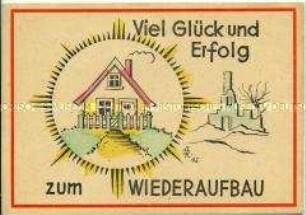Postkarte zum Wiederaufbau