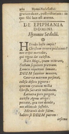 De Epiphania Domini.