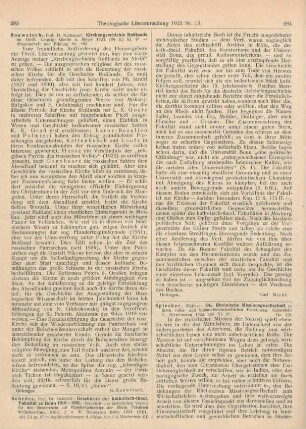 283-284 [Rezension] Schrörs, Heinrich, Geschichte der katholisch-theol. Fakultät zu Bonn 1818-1831