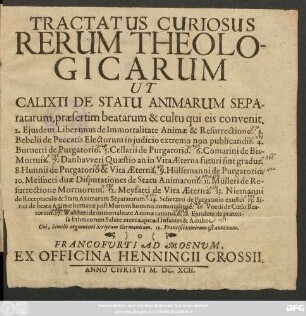Tractatus Curiosus Rerum Theologicarum