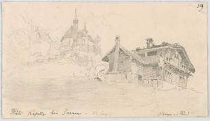 Bauernfeind, Gustav; Italien; Österreich; Schweiz; Studien- und Reiseskizzen - Flüeli Kapelle bei Sarnen, Schweiz (Perspektive)
