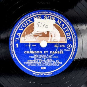 Chanson et danses