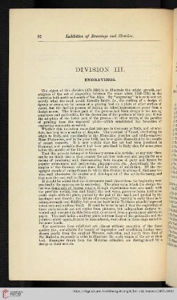 Division III: Engravings